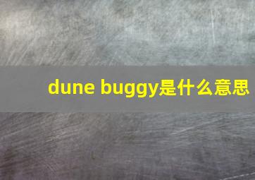 dune buggy是什么意思